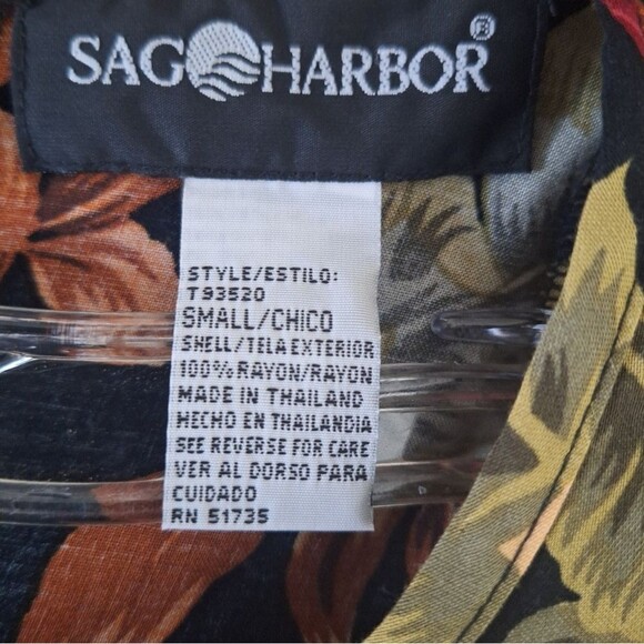 Vintage Sag Harbor Womens Floral Maxi Dress Set 90's Small Top Medium Skirt - Picture 2 of 11